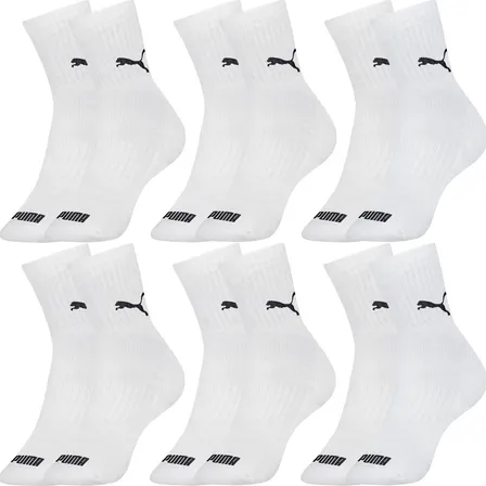Kit 6 Pares De Meias Puma Cano Médio Sport Original