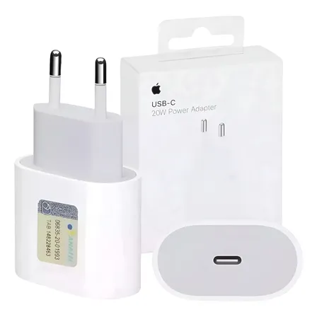 Carregador Fonte Apple iPad iPhone Turbo Usb-c 20w Original Branco