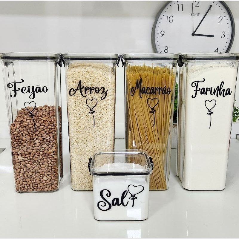 kits Porta mantimentos para cozinha