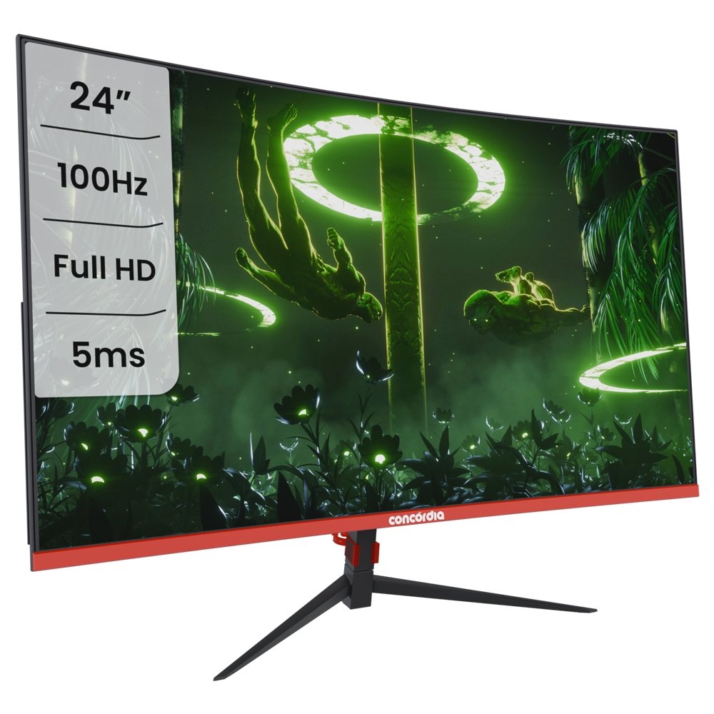 Monitor Concórdia Gamer Curvo CZ238F 23.8" 100hz LED Full HD HDMI VGA SRGB 99%