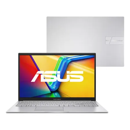 Notebook Asus Vivobook 15 X1504va Intel Core I5 1334u 8gb Ram 512gb Ssd Intel Iris Xe Windows 11 Home Tela 15,6 Fhd Silver - Nj1740w Prateado
