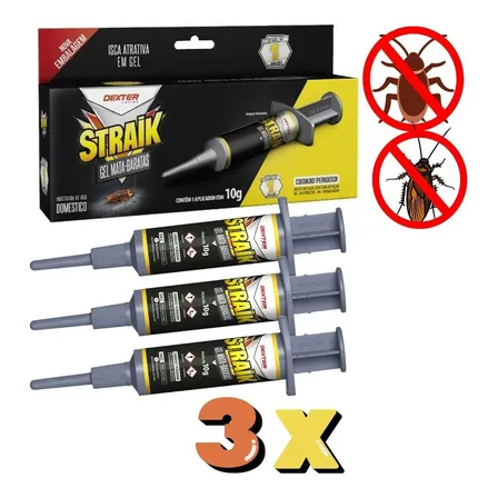 3 Gel Straik P/ Baratas 100% O Melhor Seringa 10g