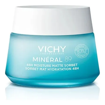 Hidratante Facial Minéral 89 Sorbet Gel Matte 48h 50ml Vichy Todos Os Tipos De Pele, Inclusive As Oleosas Dia/noite