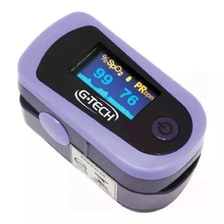 Oxímetro Digital Portátil De Dedo Oled Graph G-tech Púrpura