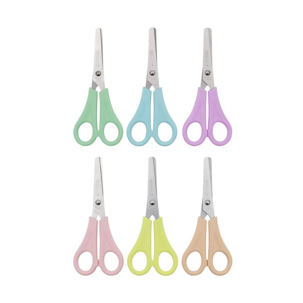 Tesoura Escolar 13cm Tom Pastel Colorida 6 Cores - Leo&Leo