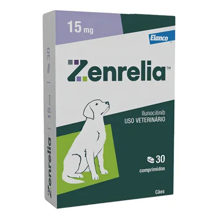 Zenrelia Tab 15mg30 Comprimidos Dermatológico Cães Elanco