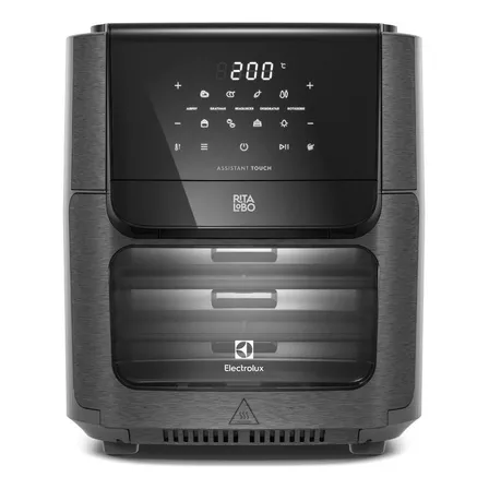 Electrolux Air Fryer Forno 5 Em 1 Com 12l Capacidade 1700w Digital Espeto Giratório 2 Bandejas Antiaderentes 10 Funções... 220v
