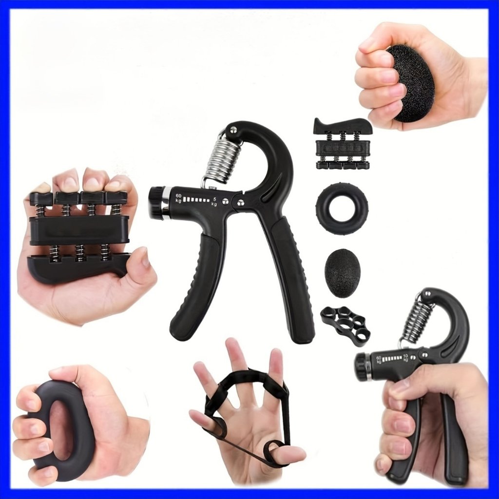 kit 5 pçs hand grip aperto dedos mãos punho fisioterapia fitness