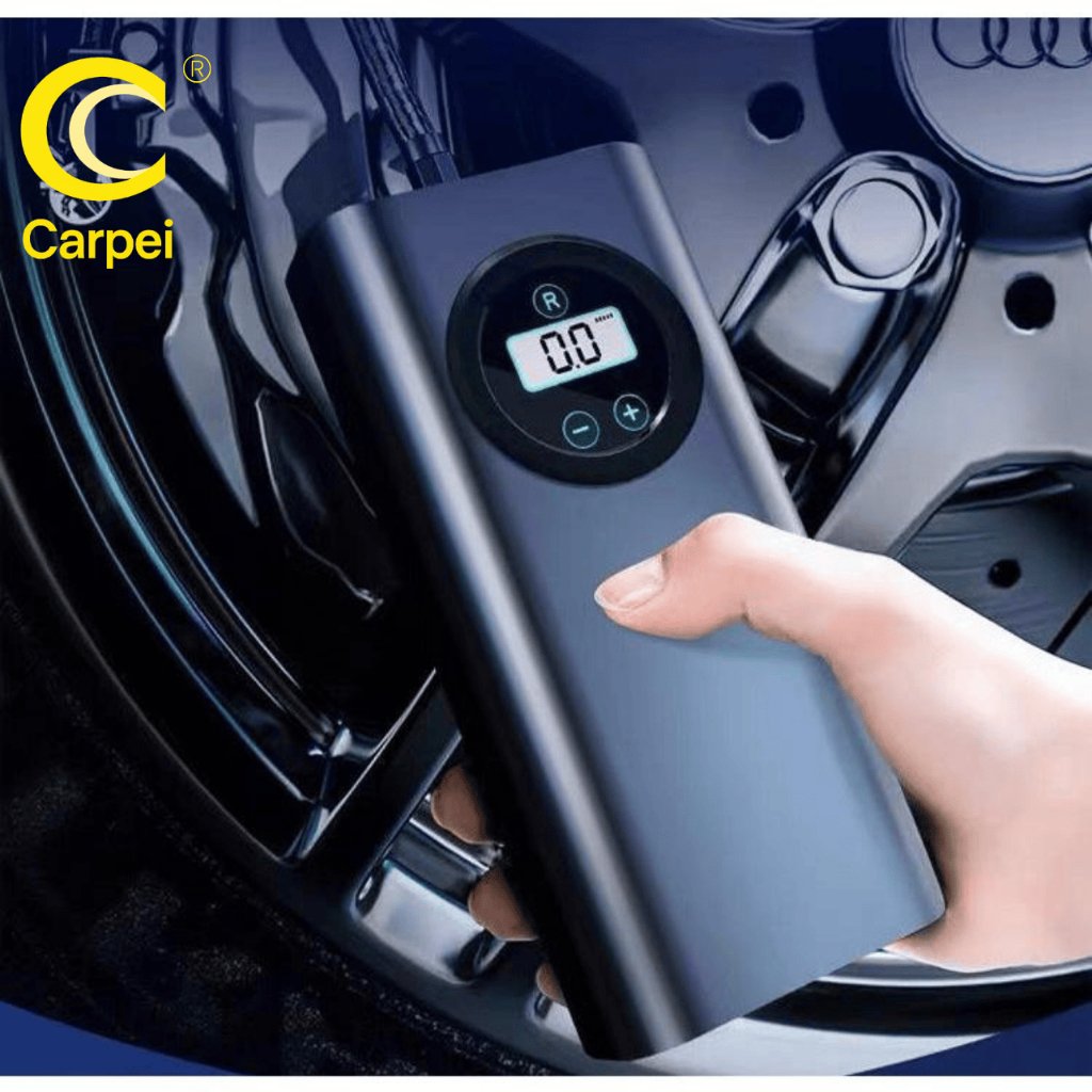 Compressor Detector de Ar Portatil Recarregavél Com Fio Sem Fio Digital USB Calibrador Pneu de Carro Automóvel