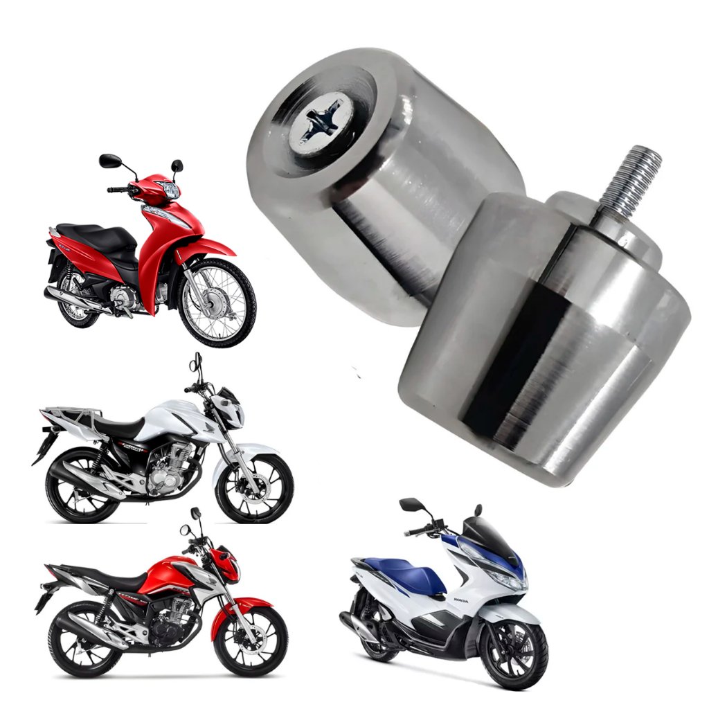 Peso Pesinho de Guidão Universal Polído / Modelo PCX CG Cargo Titan Biz com Parafusos Mod. Original