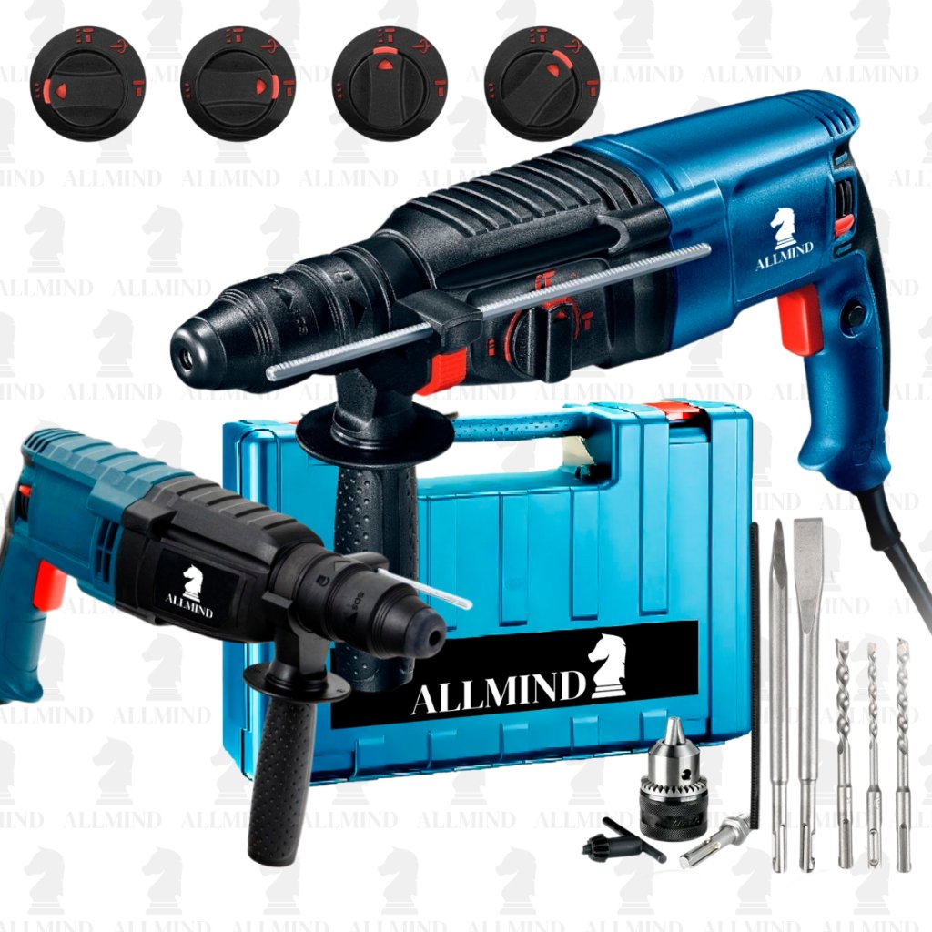 Martelete Furadeira de Impacto Rotativo 5kg Rompedor Demolidor Perfurador 1200w Makita Bosch Dewalt