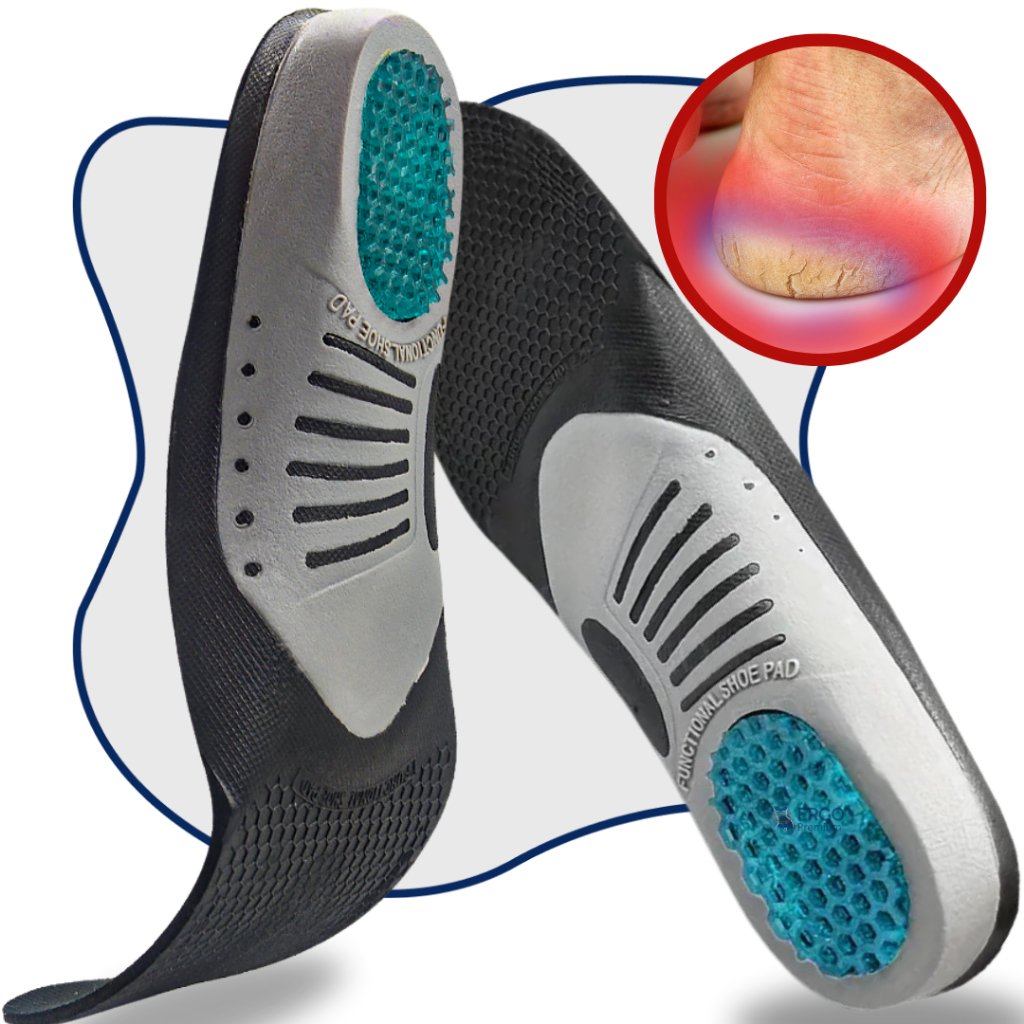 Palmilha Ortopédica Com Calcanhar em Gel Tratamento Fascite Plantar e Esporão