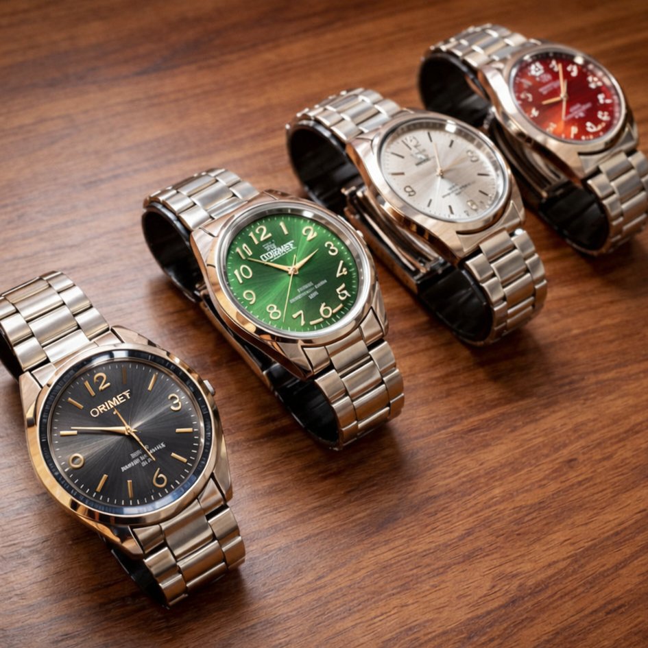 Relógio Social Prata Orimet c/ caixa e bateria extra.