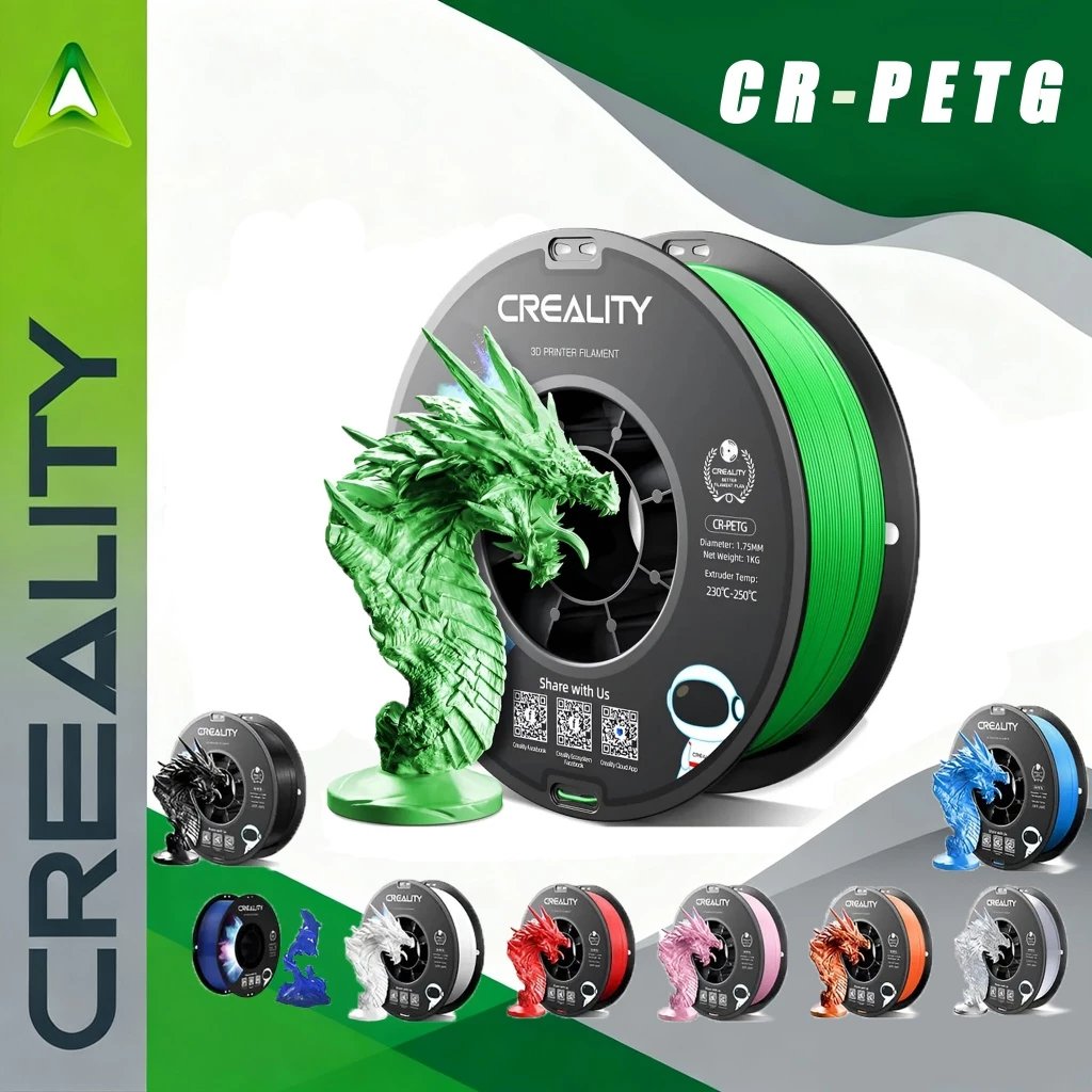 Filamento Impressora Creality CR-PETG Oficial Premium 3d-1kg 1.75mm