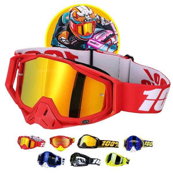 Óculos De Proteção Para 100 Motocross E Para-brisa Off-road