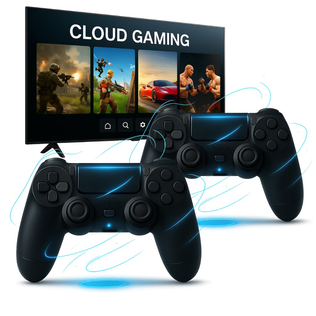 Kit 2 Controles Sem Fio Compativel PS4 Tv Samsung Gaming Hub Game Pass Cu7700 Cu8000 Au7700 Bu8000