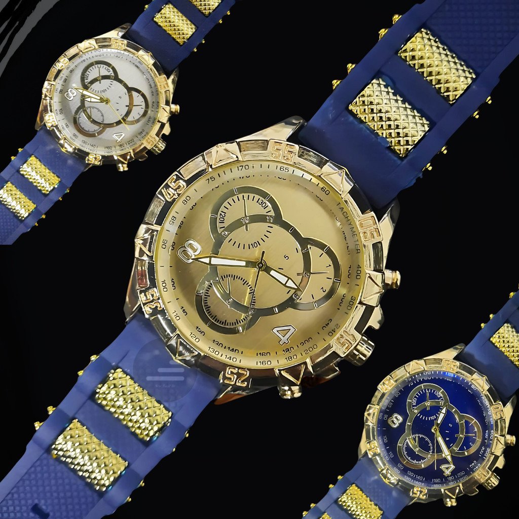 Relógio Dourado Pesado Masculino Luxo Qualidade Top