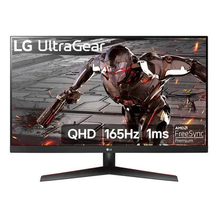 Monitor LG Ultragear 32gn600 - 32  2k Qhd 165hz, 1ms (mbr), Hdr10, Free Sync Preto 127/220v