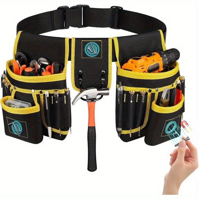 Bolsa De Ferramentas Para Eletricista, Bolso Multifuncional De Nylon De Reparo De Cinto