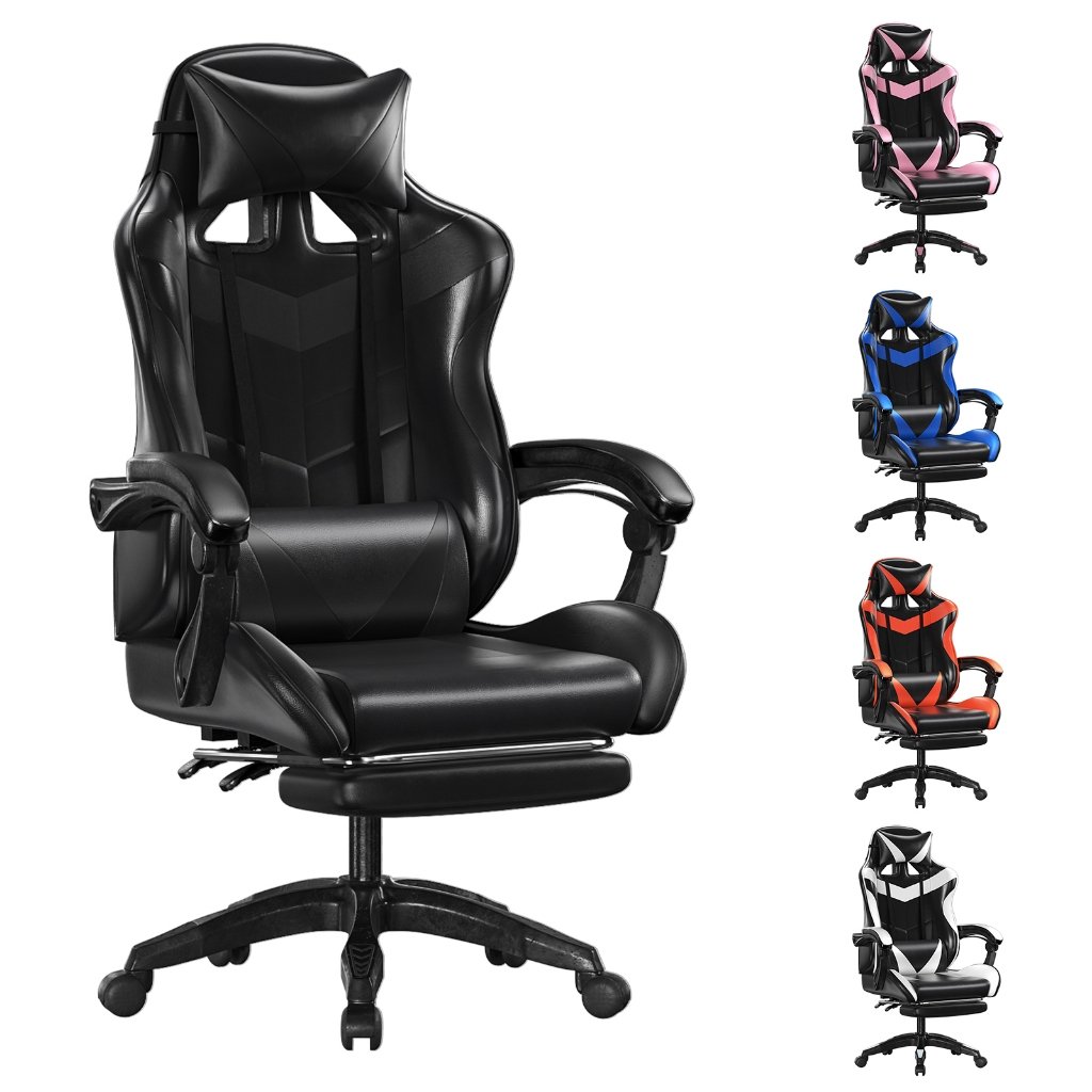 Cadeira Gamer Ergonômica - Escritório, Casa e Universitário com Reclinação e Altura Ajustável-F19