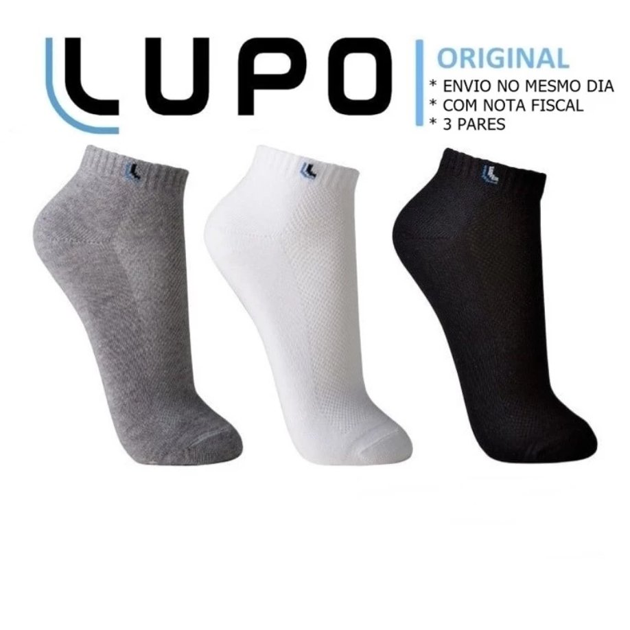 Kit 6 Pares Meias Soquete Cano Curto Baixo Algodão Meia Masculino Feminino Original