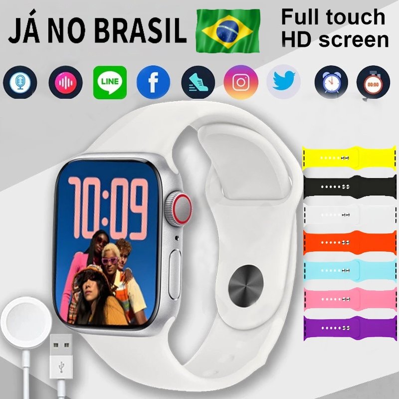 Relógio Smartwatch S20 Ultra, S20 Pro  NFC GPS Bluetooth Call Amoled Chat GPT llha Dinamica Smartwatch 7 Pulseiras+CAPA