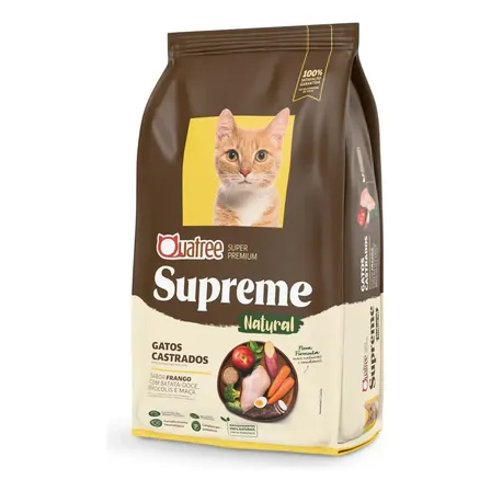 Ração Quatree Supreme Gatos Castrados Frango 10.1kg