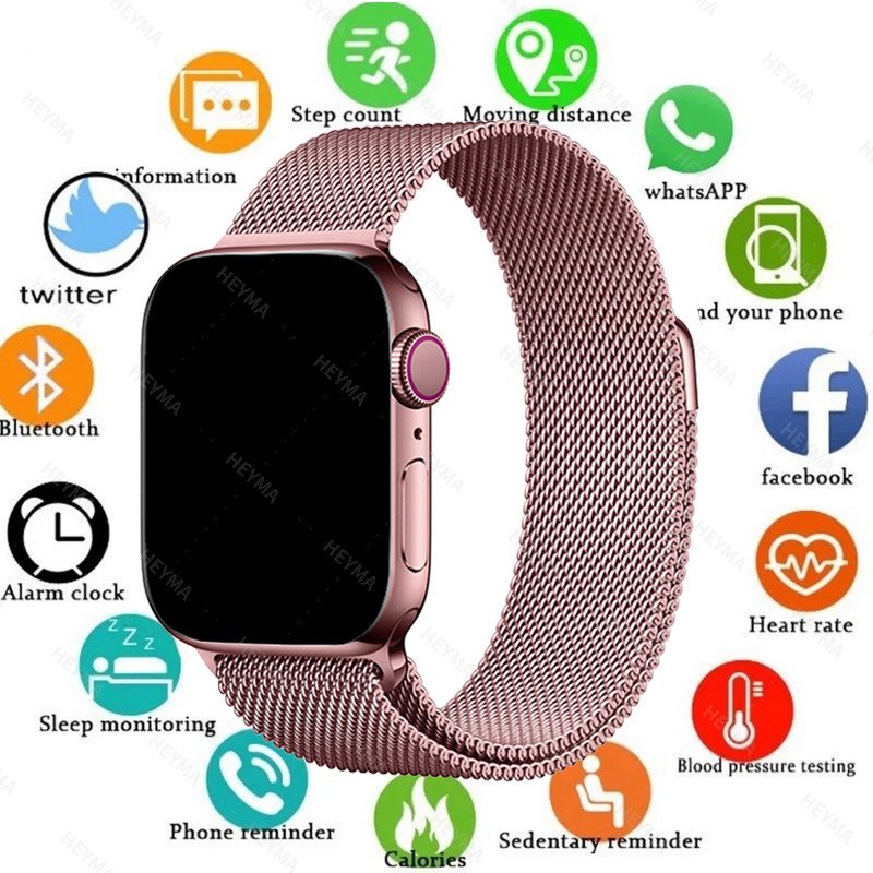 2025 Chamada De Frequência Cardíaca Bluetooth À Prova D'água Iwo X8 Sport Smart Watch