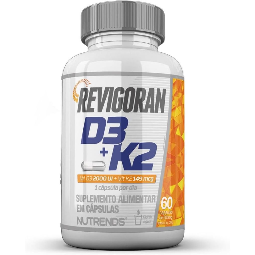 Vitamina D3 (2000Ui) + K2 (149mcg) - 60 Cápsulas