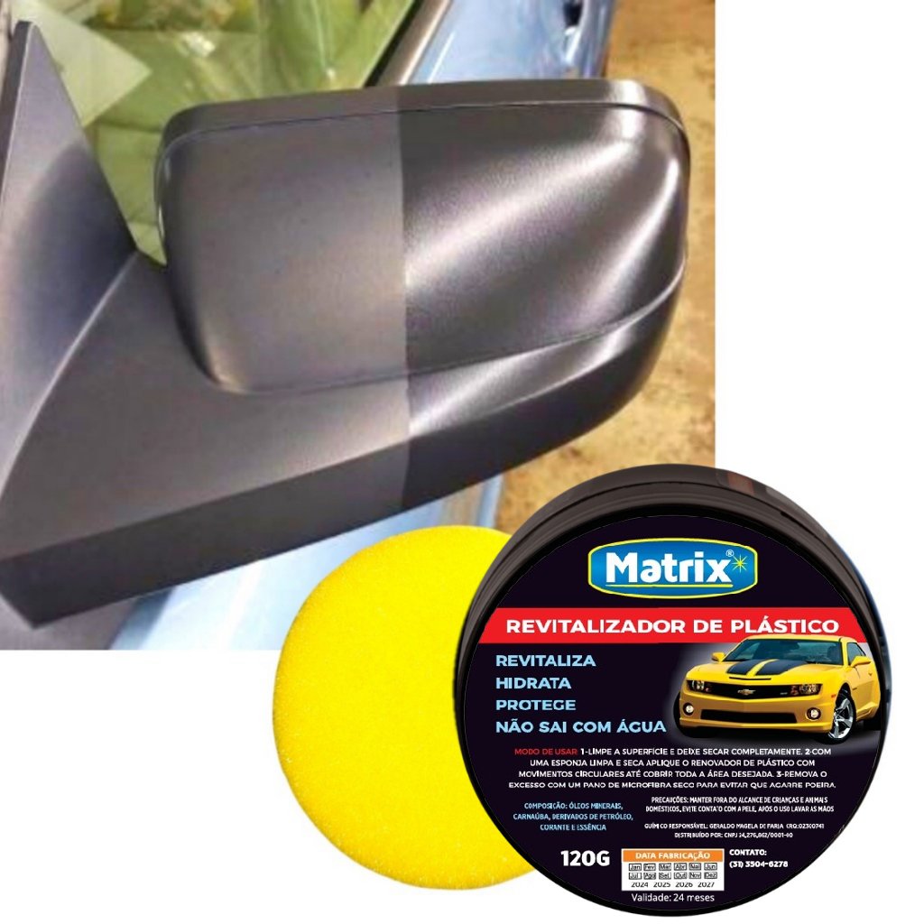 Revitalizador De Plástico Automotivo Matrix Cera Moto E Carro Para Choque Original