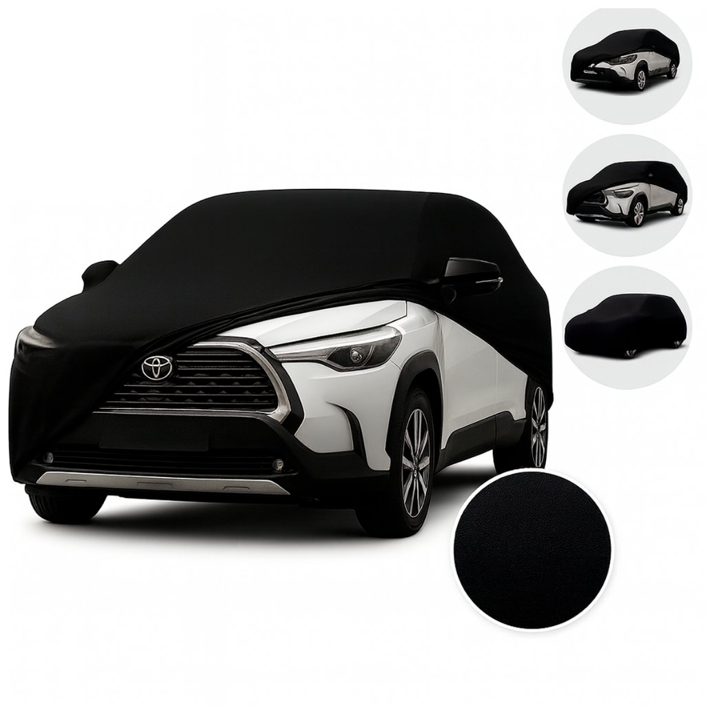 Capa de Cobrir Carro Tecido Helanca Lycra Proteção UV Não Risca P M G