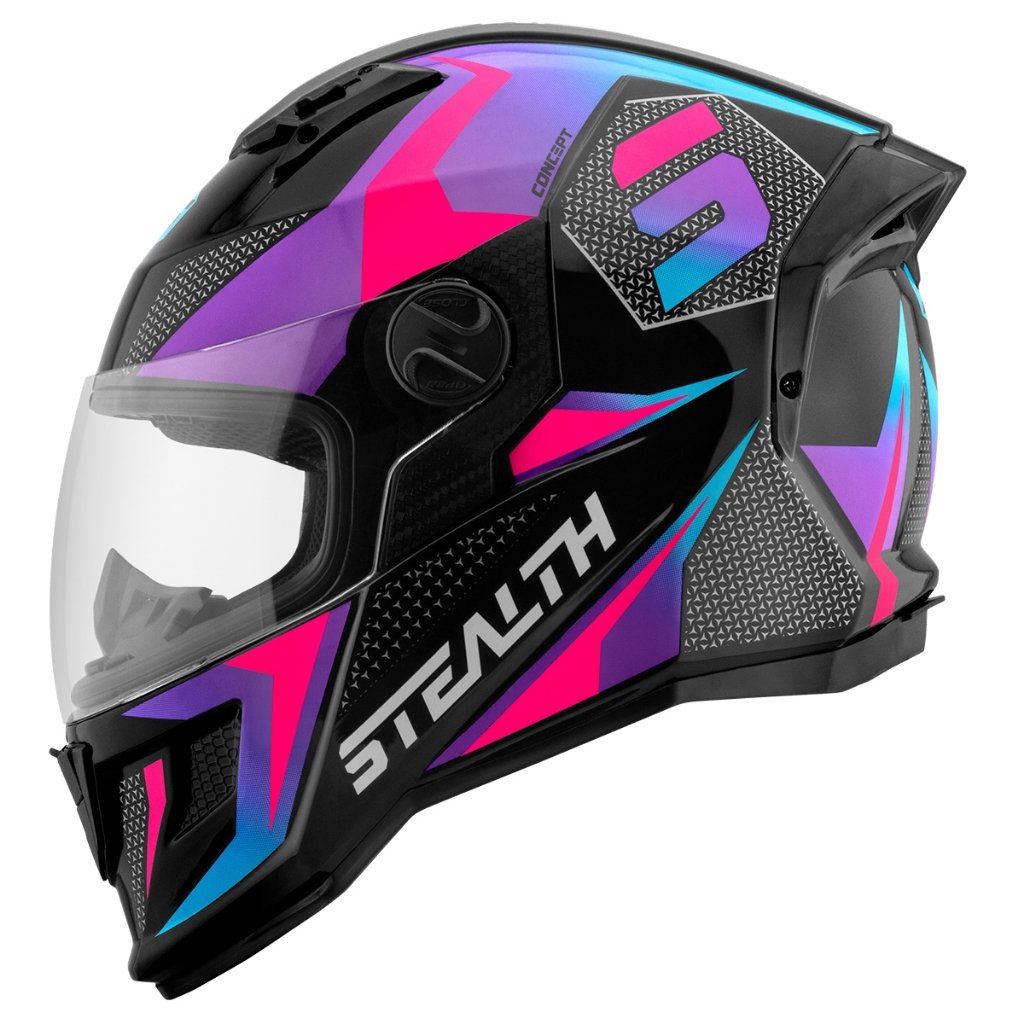 Capacete Pro Tork  Stealth Concept Masculino Moto Esportivo Moderno Promoção