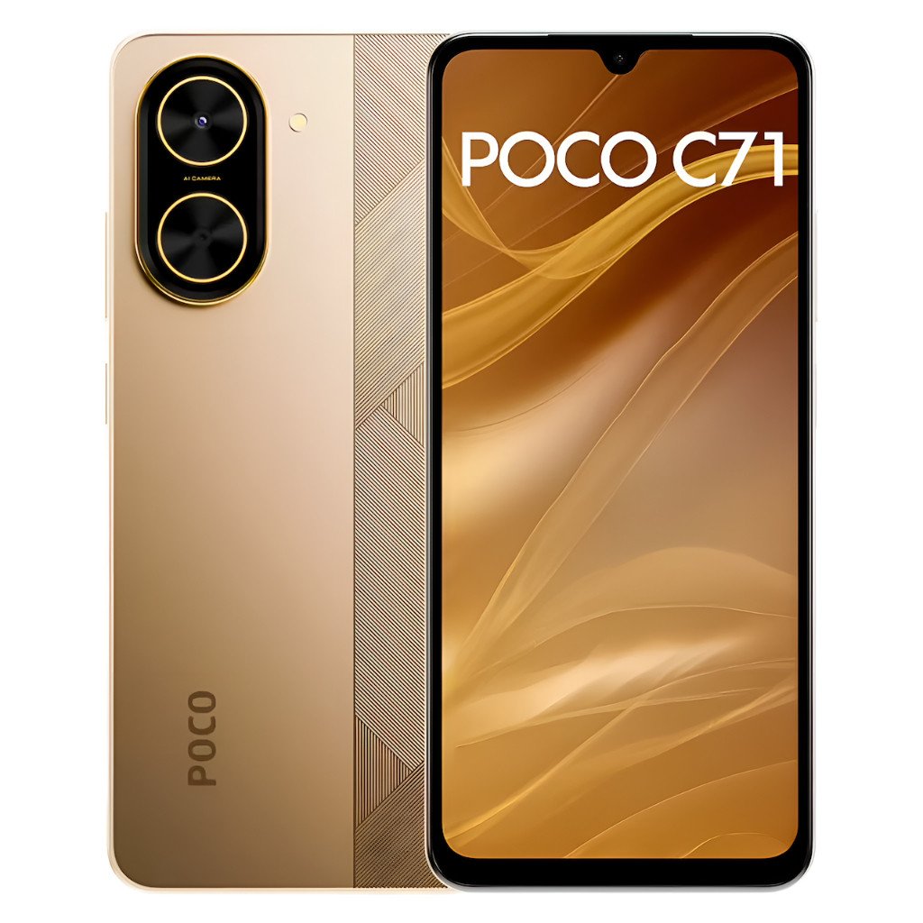 Celular Smartphone Xiaomi Poco C71 128GB / 64GB Dual Sim Global (COM CAPINHA E PELÍCULA DE CORTESIA)