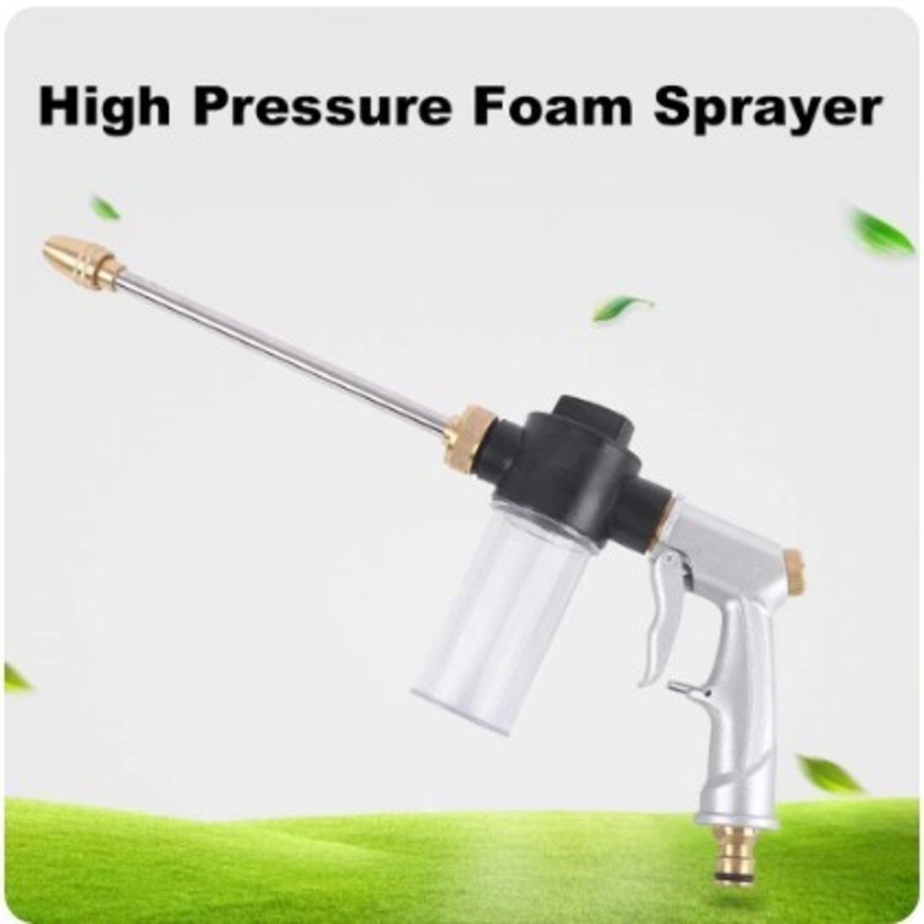 Pistola De Pulverização De Água De Alta Pressão Com Pote 100ml Para Espuma De Limpeza De Lavar Carro
