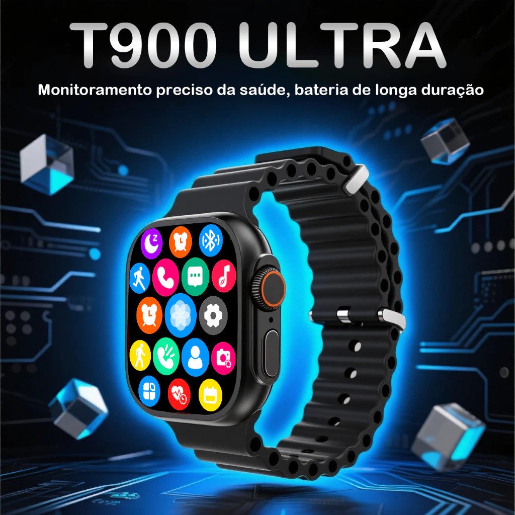 T900 Ultra Smartwatch 9 T800 2025 Nova Relógio Inteligente Para Entrega Imediata-Frete Grátis MV5S
