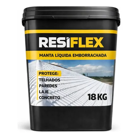 Manta Líquida Emborrachada 18kg Impermeável Anti Fissuras