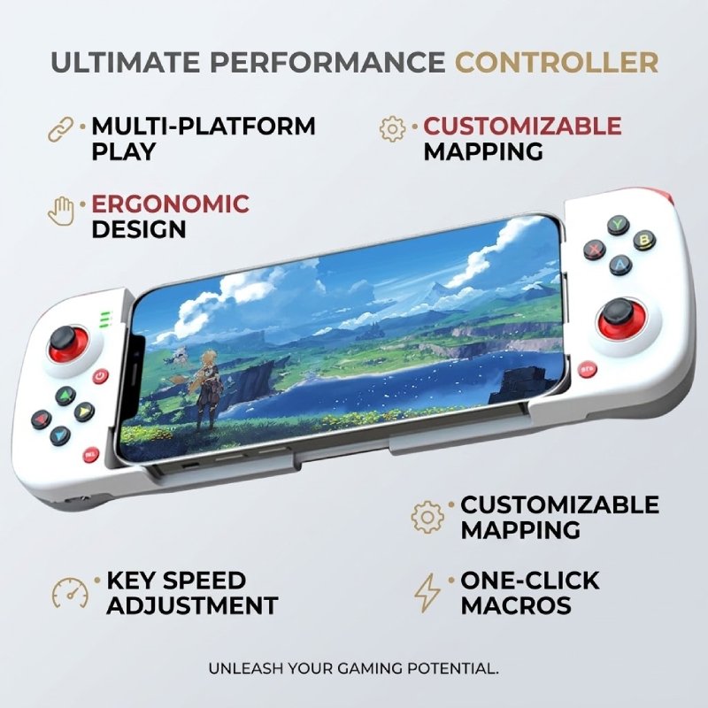 Controlador De Gamepad Sem Fio D3 Telescópico Ajustável Para Android iOS PUBG-Presente De Feriado