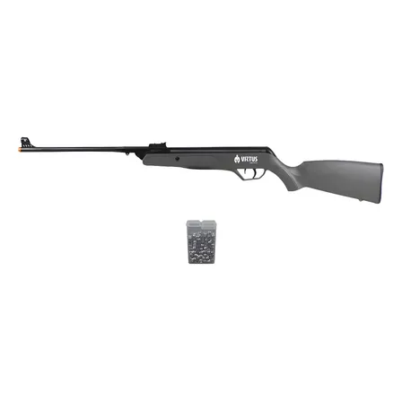 Carabina Pressão Arete Grey 5.5mm Cbc Virtus + Chumbo Cinza-escuro