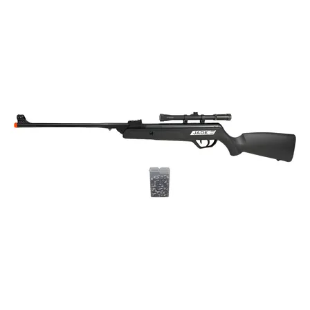 Carabina Espingarda Rifle Pressão Cbc Jade 5.5 + Luneta Preto 5.5 Mm
