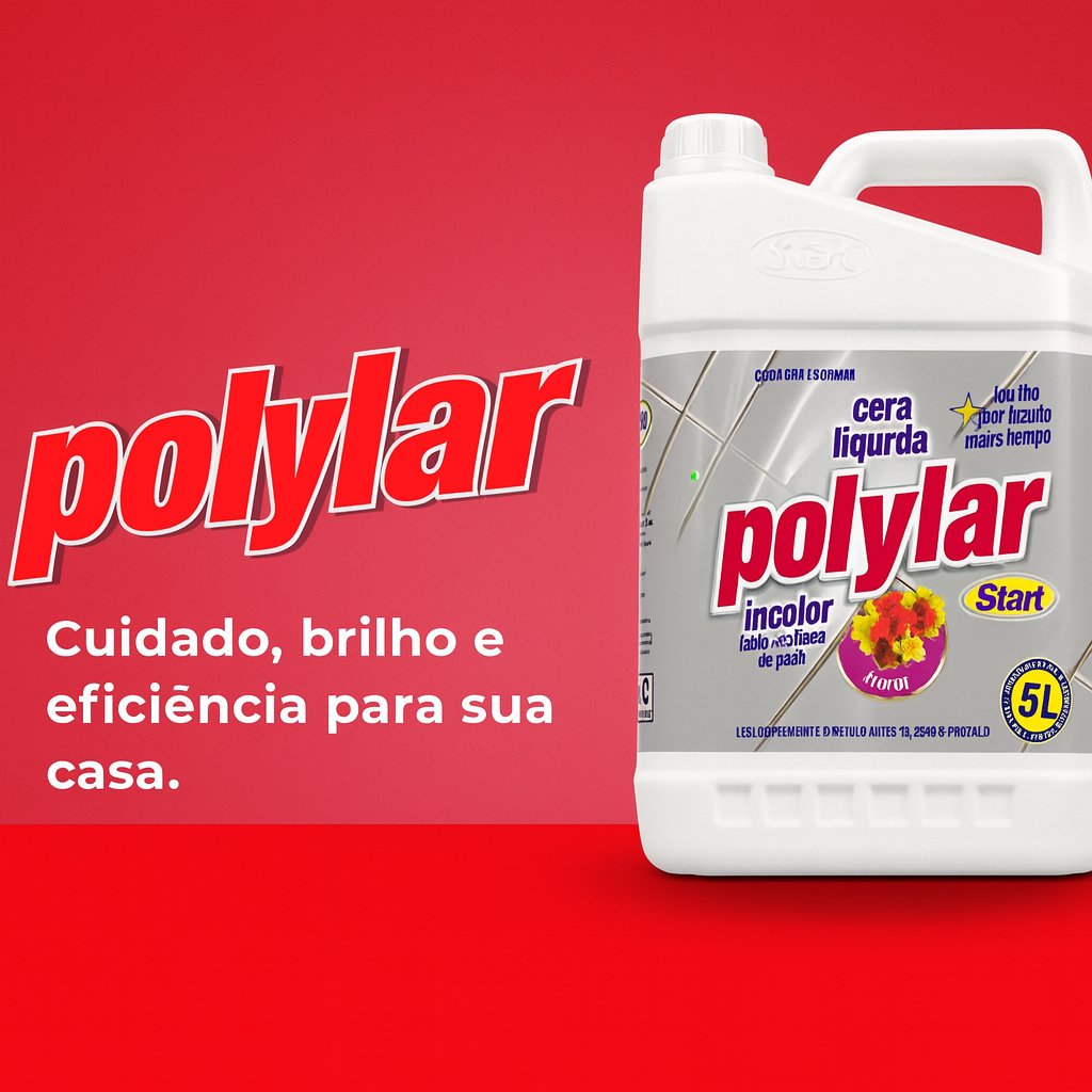 Cera Brilhante Liquida Incolor Polylar Perfumado Cimento Paviflex Sinteco Ceramicas 5L Start