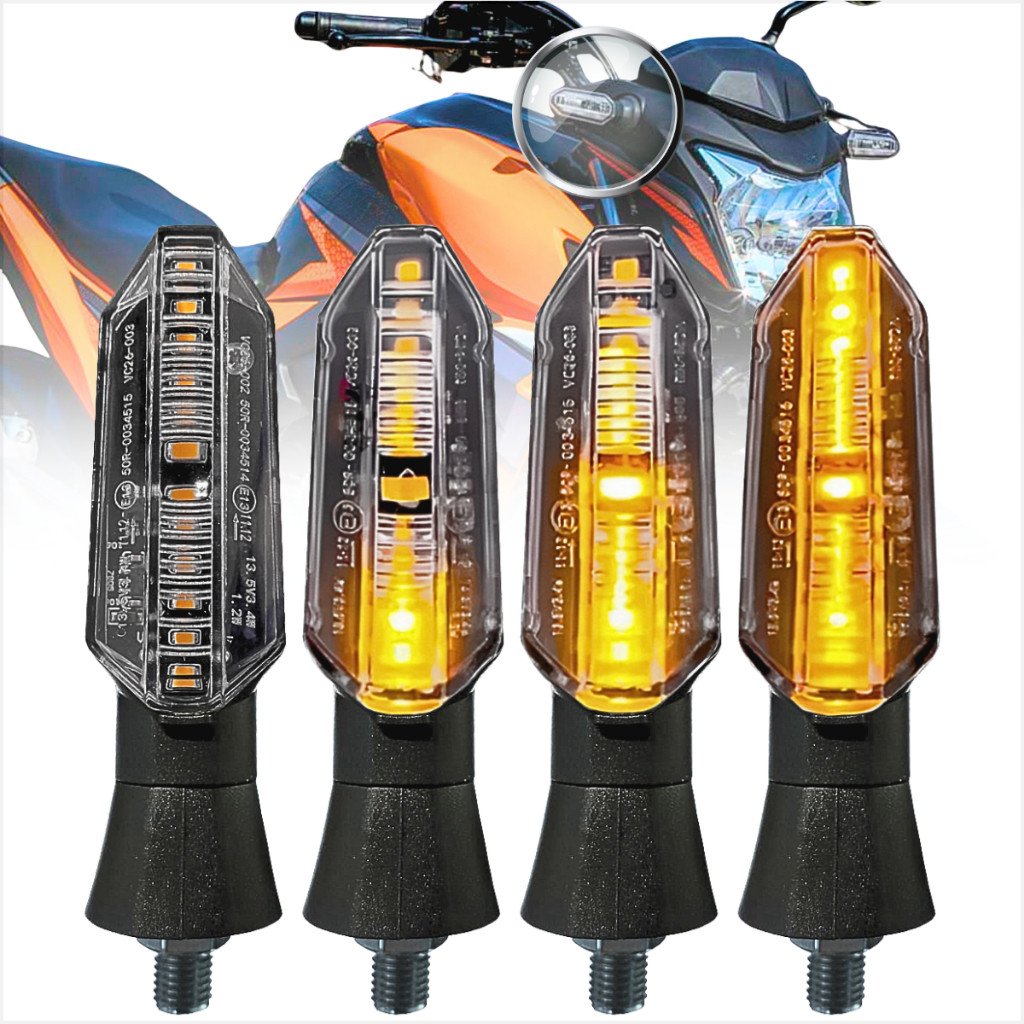 Kit 4 ou 2 Pisca Seta Sequencial Led Parafuso 250 Twister Honda Cb Xre Titan Fan Nxr Bros Cbx Yamaha