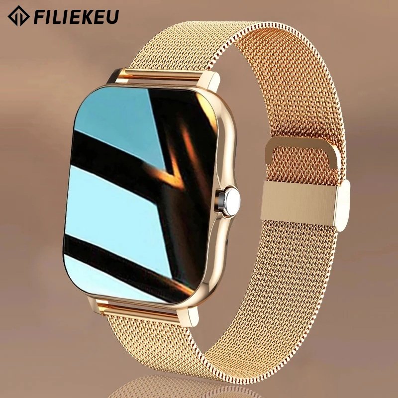 FILIEKEU relógio inteligente masculino feminino Bluetooth pulseira de fitness esportiva à prova d'água casal relógio smartwatch