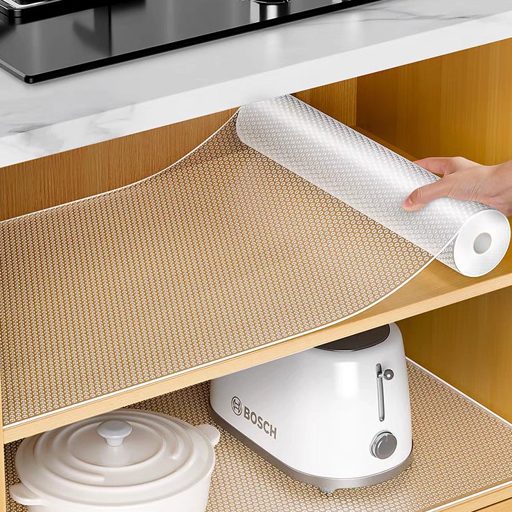 1/2/3 Kit Forro Antiderrapante Para ArmáRio, Gaveta, Geladeira E Guarda Roupas- Transparente 0,6 * 3 Metros