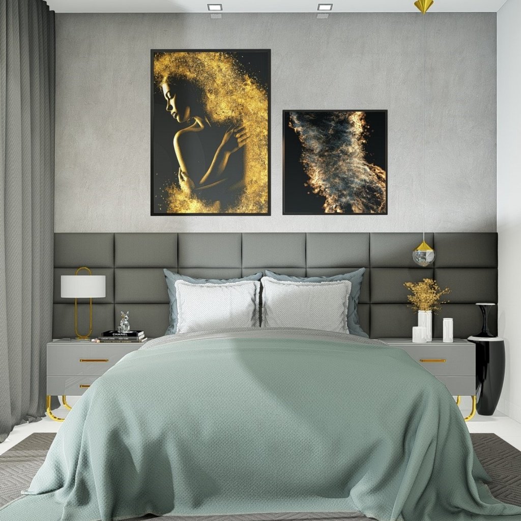 Cabeceira Ripada Estofada Placa 45x25 Em Linho Varias Cores