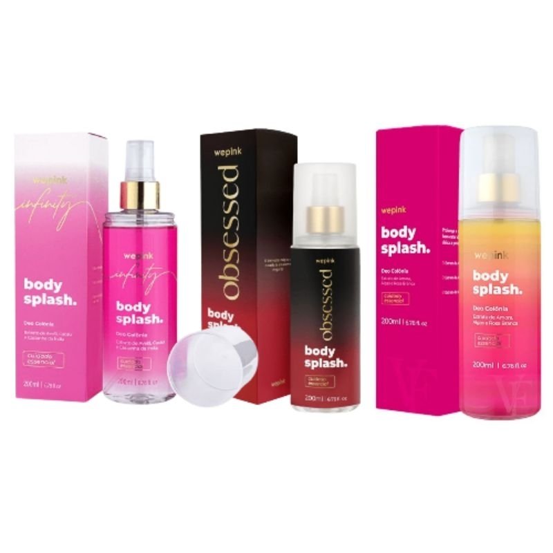 Body Splash Wepink VF Clássico, Obsessed e Infinity Desodorante 200ml Da Virgínia |Wepink | 2° Réplica |