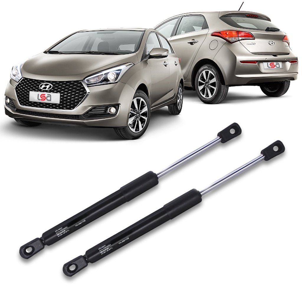 Par Amortecedor Porta Malas Hb20 Tampa Traseira Para Carro Hyundai Hb20 2012 Até 2019 55cm