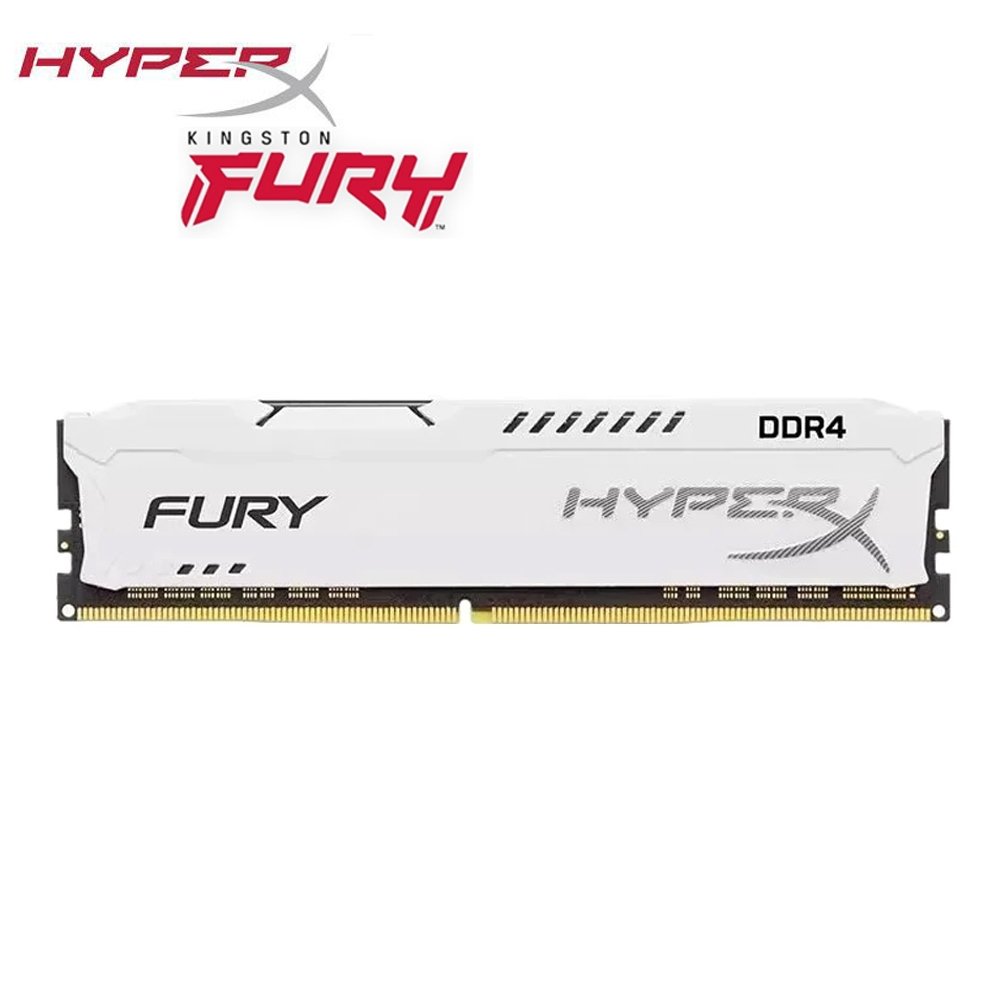 Kingston HyperX Fúria Branco DDR4 PC RAM 4GB 8GB 16GB DDR4 2133Mhz 2400Mhz 3200Mhz 2666 Mhz PC4-21300U Memória DIMM CL16