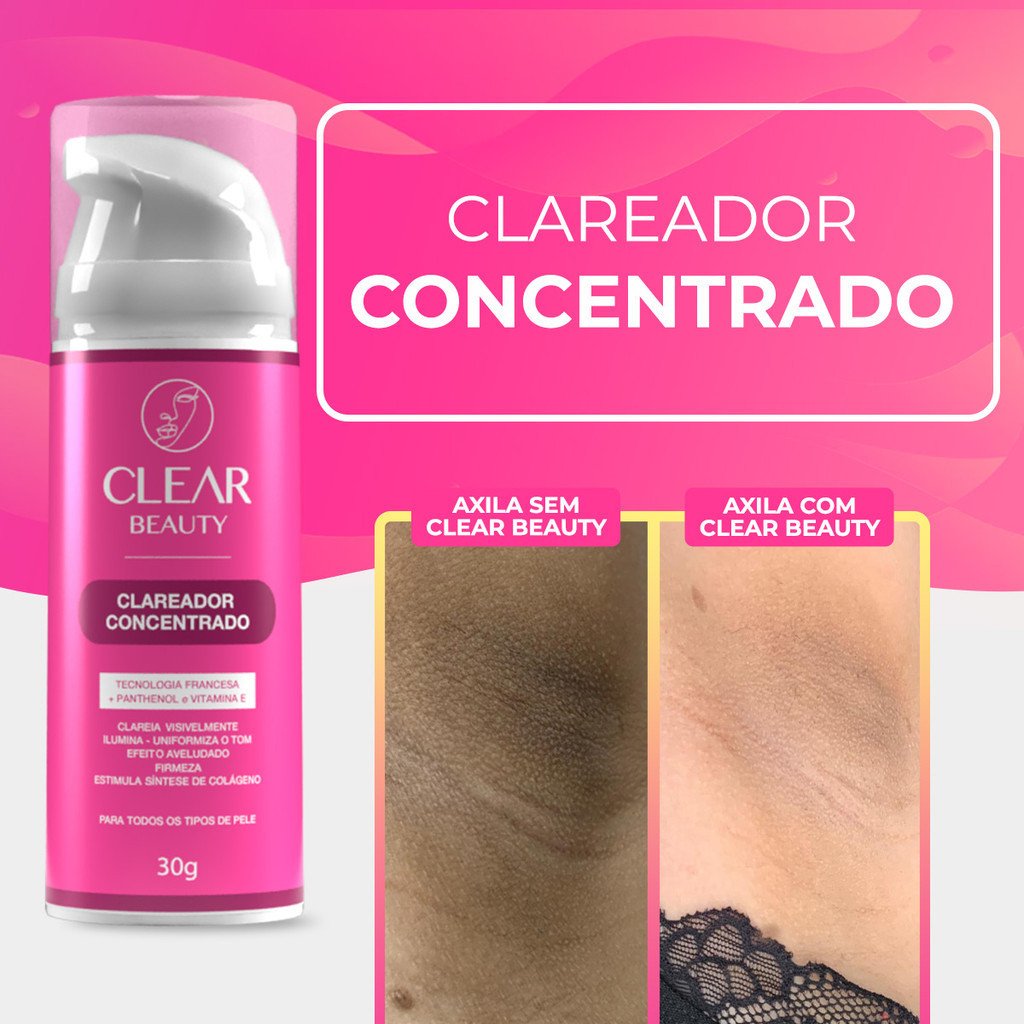 Clareador De Axilas e Virilhas - Clear Beauty