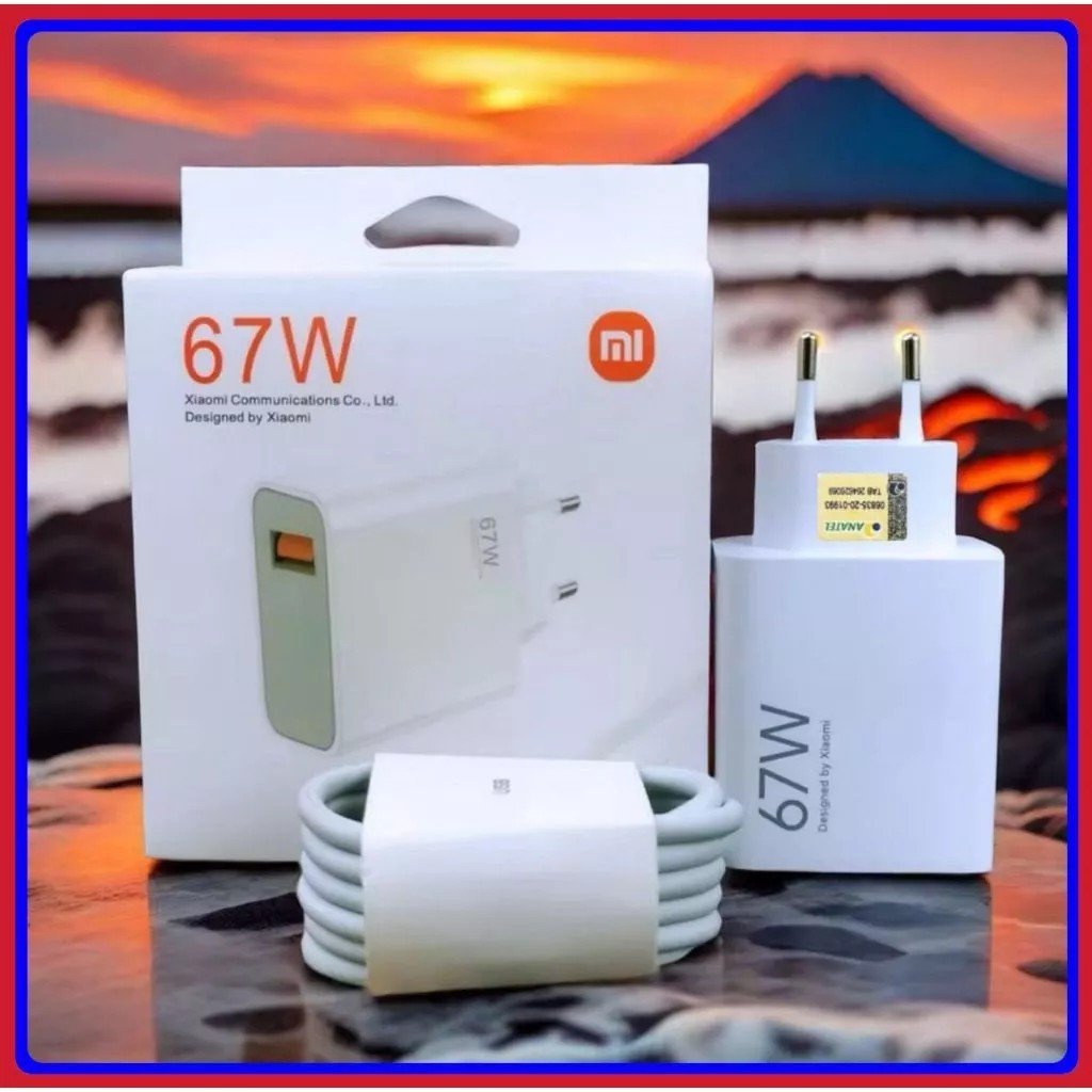 Adaptador de Carga Turbo 67W Tipo C Xiaomi - Recarga Instantânea para(Galaxy/Xiaomi/Realme)