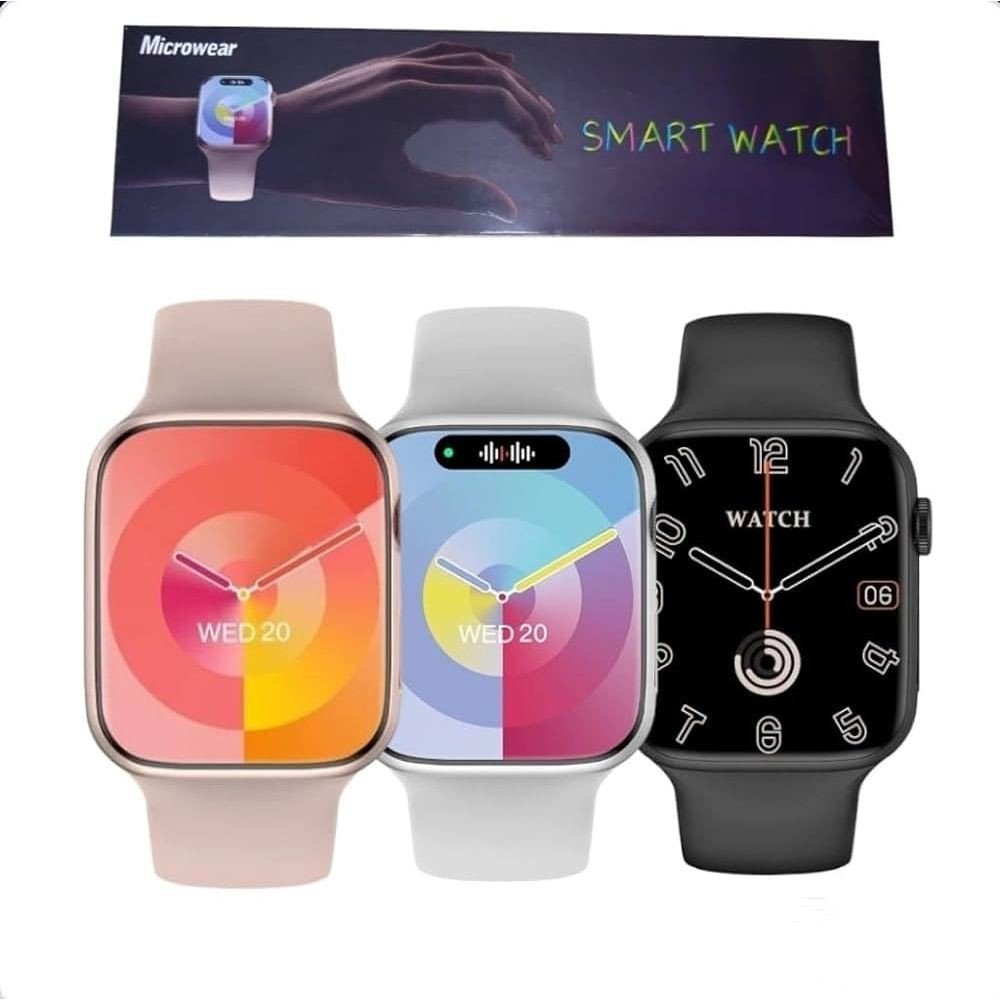 Smartwatch W29S Serie 9 Ilha Dinamica NFC Chat GPT GPS 2GB foto musica Micro OS 10 47mm Original